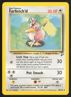 Pokemon TCG | Farfetch'd 27/102 | Uncommon | Base Set | Near Mint - Image 2