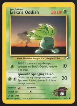 Pokemon TCG | Erika's Oddish 78/132 | Common | Gym Heroes | Near Mint - Image 2