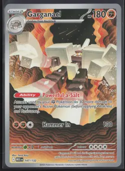 Pokemon TCG | Garganacl 147/132 | Illustration Rare | Mega Evolution | Near Mint - Image 2