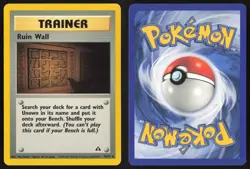 Pokemon TCG | Ruin Wall 74/75 | Uncommon | Neo Discovery | Near Mint - Image 1