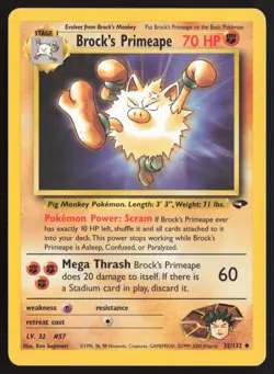 Pokemon TCG | Brock's Primeape 35/132 | Uncommon | Gym Challenge | Near Mint - Image 2