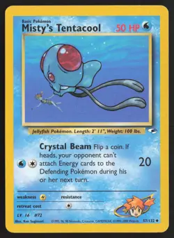 Pokemon TCG | Misty's Tentacool 57/132 | Uncommon | Gym Heroes | Near Mint - Image 2