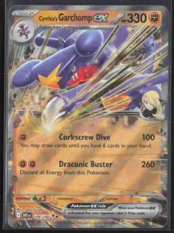Pokemon TCG | Cynthia's Garchomp ex 104/182 | Double Rare | Destined Rivals | NM - Image 2
