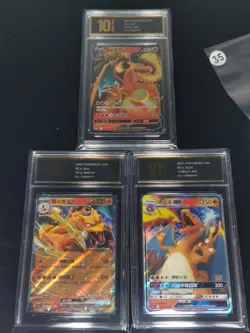 Pokemon TCG Chinese Charizard 004/127 006/151 005/150-Pyxis Gold 10 - Image 1