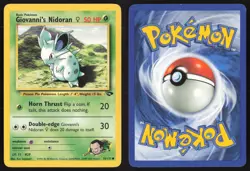 Pokemon TCG | Giovanni's Nidoran 75/132 | Common | Gym Challenge | LP - Image 1