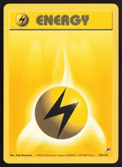 Pokemon TCG | Lightning Energy 130/132 | Gym Heroes | Lightly Played - Image 2