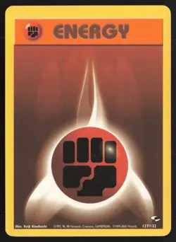 Pokemon TCG | Fighting Energy 127/132 | Gym Heroes | Lightly Played - Image 2
