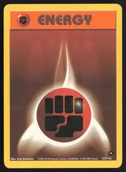 Pokemon TCG | Fighting Energy 127/132 | Gym Challenge | Lightly Played - Image 2