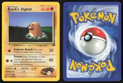Pokemon TCG | Brock's Diglett 67/132 | Common | Gym Challenge | Lightly Played - Image 1