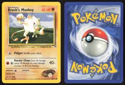 Pokemon TCG | Brock's Mankey 68/132 | Common | Gym Heroes | Lightly Played - Image 1