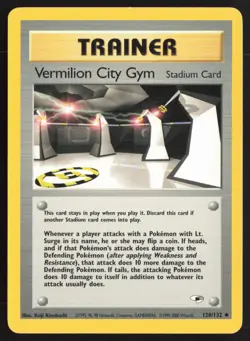 Pokemon TCG | Vermilion City Gym 120/132 | Uncommon | Gym Heroes | LP - Image 2