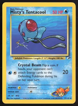 Pokemon TCG | Misty's Tentacool 57/132 | Uncommon | Gym Heroes | Lightly Played - Image 2