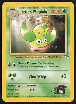 Pokemon TCG | Erika's Weepinbell 49/132 | Uncommon | Gym Heroes | Lightly Played - Image 2