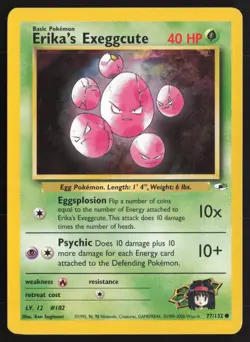 Pokemon TCG | Erika's Exeggcute 77/132 | Common | Gym Heroes | Lightly Played - Image 2
