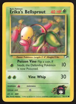Pokemon TCG | Erika's Bellsprout 75/132 | Common | Gym Heroes | Lightly Played - Image 2