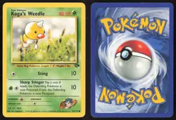 Pokemon TCG | Koga's Weedle 82/132 | Common | Gym Challenge | Lightly Played - Image 1