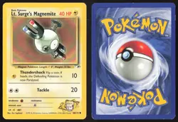 Pokemon TCG | Lt. Surge's Magnemite 80/132 | Common | Gym Heroes | LP - Image 1