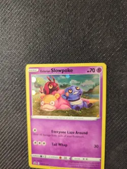 Galarian Slowpoke SWSH126 Black Star Promo Holo Pokemon NM - Image 2
