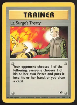 Pokemon TCG | Lt. Surge's Treaty 112/132 | Uncommon | Gym Heroes | LP - Image 2