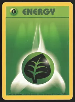 Pokemon TCG | Grass Energy 99/102 | Base Set | Lightly Played - Image 2