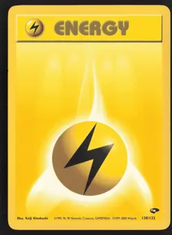 Pokemon TCG | Lightning Energy 130/132 | Gym Challenge | Lightly Played - Image 2
