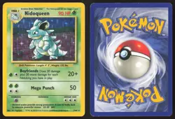 Pokemon TCG | Nidoqueen 7/64 | No Symbol ERROR Holo Rare | Jungle | LP - Image 1