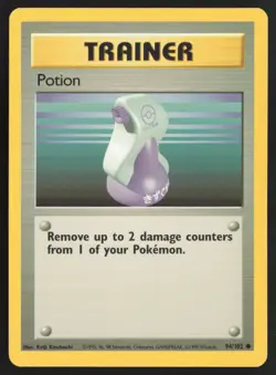 Pokemon TCG | Potion 94/102 | Common | Base Set | Lightly Played - Image 2