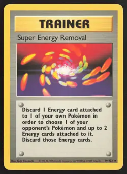 Pokemon TCG | Super Energy Removal 79/102 | Rare | Base Set | Lightly Played - Image 2