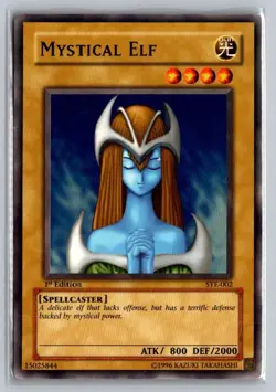 1996 Yu-Gi-OH! Mystical Elf SYE-002 - Image 1