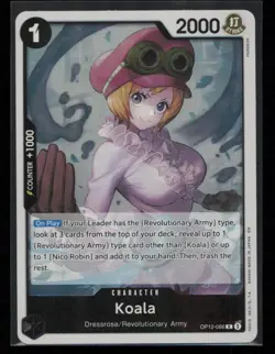 Koala (086) OP12-086 One Piece Legacy of the Master Rare Near Mint - Image 1