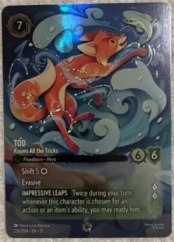 TOD Knows All The Tricks ENCHANTED! Disney Lorcana WINTERSPELL 230/204 - Image 1