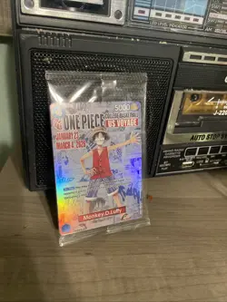 Monkey.D.Luffy Holographic Card One Piece College Basketball SEALED!!! - Image 1