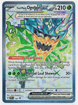 Teal Mask Ogerpon ex 166 Sv: Scarlet & Violet Promo Card Holo - NM+ - Image 1