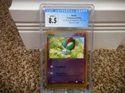 Ralts cgc 8.5 NM MINT+ REVERSE HOLO EX Ruby & Sapphire E-Reader 67/109 psa card - Image 1