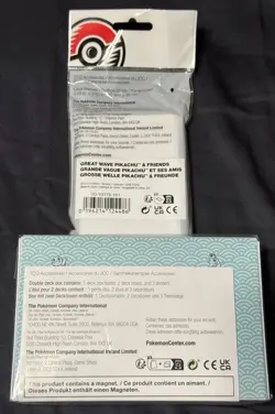 Set of Pokemon Card Great Wave Pikachu & Friends Double Deck Box + Card Sleeves - Image 2