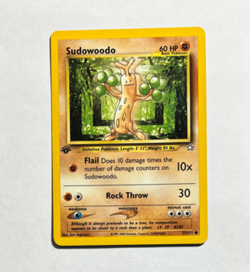 Sudowoodo 77/111 1st Edition Neo Genesis 2000 Pokemon Card WotC - Image 1