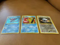 Pokemon TCG Vintage Japanese Neo Discovery 3x Card Holo Lot NM/LP - Image 4