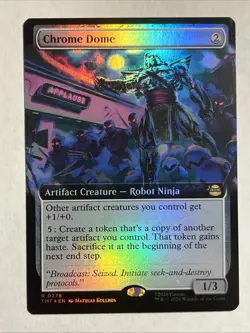 Chrome Dome (Extended Art) NM Foil #276 - MTG Teenage Mutant Ninja Turtles - Image 1