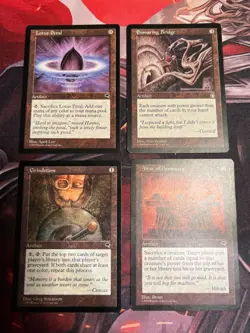 Ensnaring Bridge, Lotus Petal, Grindstone, Altar of Dementia - MTG - Image 1