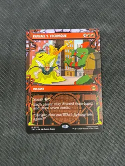 Showcase Raphael's Technique TMT 0237 Rare MTG Turtles - Image 1