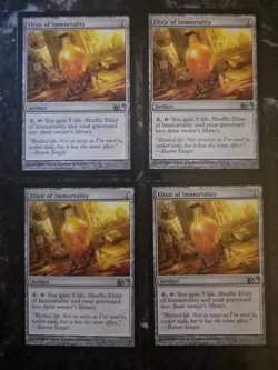 4x Elixir Of Immortality M13 Magic The Gathering MTG MP-LP - Image 1