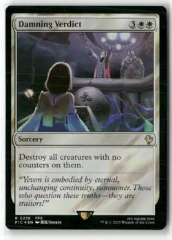 Damning Verdict Commander: Final Fantasy Surge Foil NM Magic - Image 1