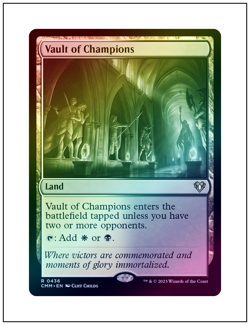 1x Vault of Champions, Foil, Commander Masters, Magic MTG NM - Image 1