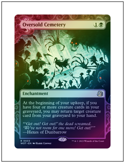 1x Oversold Cemetery, Enchanting Tales Foil, Magic the Gathering MTG NM - Image 1