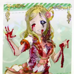 ZOMBIE Token - Altered Goddess Story Waifu - Hand painted altered - inks foil - Image 2