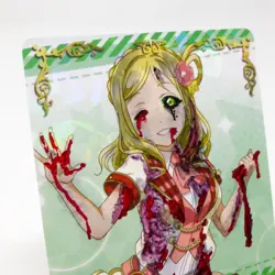 ZOMBIE Token - Altered Goddess Story Waifu - Hand painted altered - inks foil - Image 4