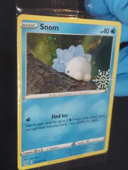 Snom 084/264 ~W/ Swirl~ Factory Sealed Snowflake Stamped Cosmo Holo Pokemon Mint - Image 2