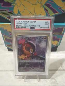2025 POKEMON MEP EN-ME BLACK STAR PROMO #022 CHARCADET PSA 9 - Image 1