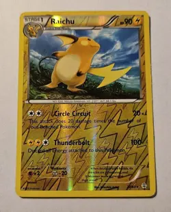 Raichu 27/83 Reverse Holo Rare Generations Pokemon TCG HP Heavy Play - Image 1