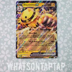 Pokemon Card Electivire Ex 069/182 Ultra Rare Scarlet Violet Destined Rivals NM - Image 1